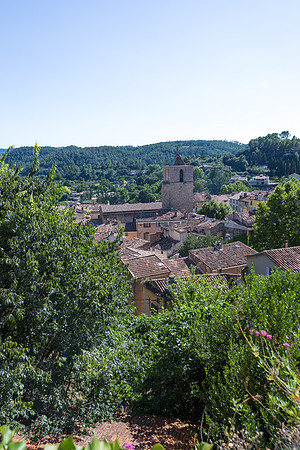 Vue du village de Barjols dans le Var