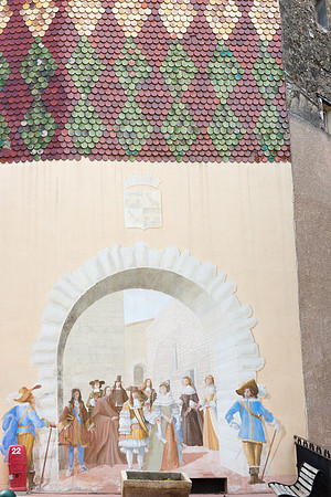 Fresque de Louis XIV à Carcès