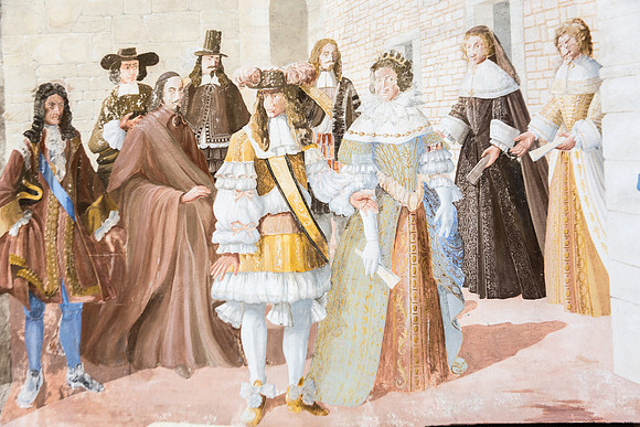 Fresque de la visite de Louis XIV à Carcès