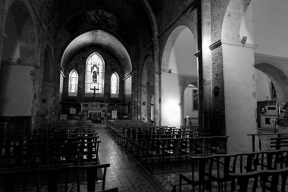 L'église et le clocher du Val