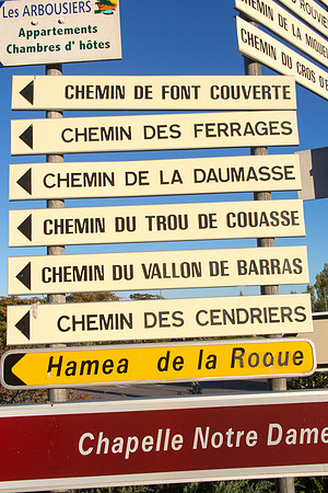 Panneau à La Roquebrussanne