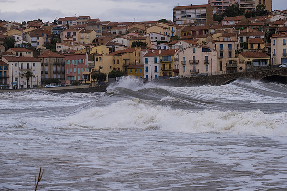 tempête à Banyuls-sur-Mer