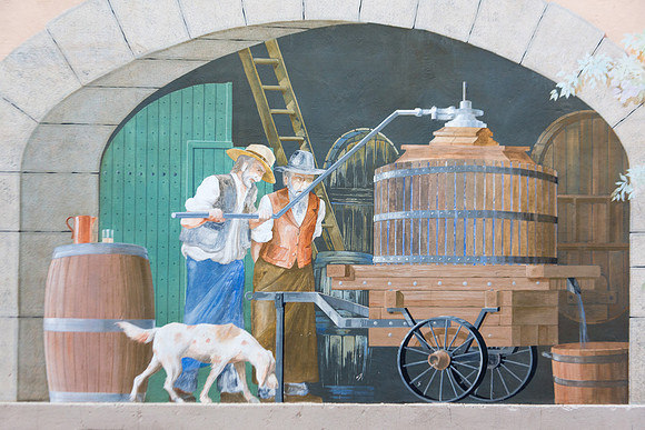 Fresque du vigneron à Carcès